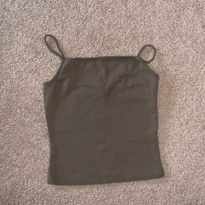 garage medium green tank top